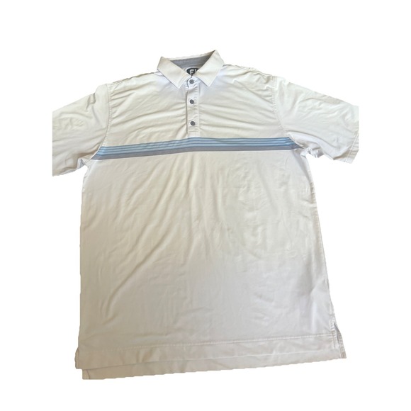 Footjoy FJ Polo Shirt Mens Size XLarge Multicolor Striped Short Sleeve - Picture 1 of 3